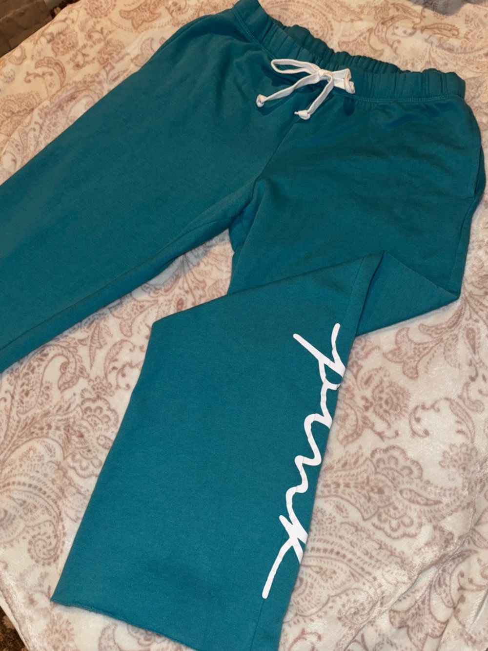 PINK Victoria's Secret Teal Sweats
